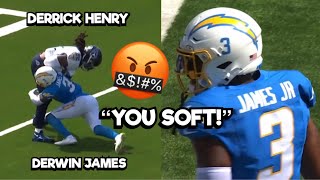 Derrick Henry Vs Derwin James GOT PHYSICAL 😳 Chargers Vs Titans 2023 highlights [upl. by Christy]