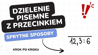 Dzielenie pisemne ułamków dziesiętnych krok po korku od zera 😍❤️ [upl. by Veno549]