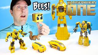 Transformers ONE Movie Toys Bumblebee Energon Glow Bee Collection Review [upl. by Otit]