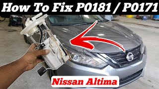 P0181 code nissan altima  p0171 system too lean bank 1 nissan altima Complete Solution 💯 [upl. by Aglo]