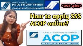 How to file or comply SSS ACOP online in 2024 [upl. by Ylicis]