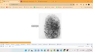 Capture Fingerprint in React js  Integrate Biometric device in React js  Advanced React Feature [upl. by Fern]