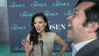 Catherine Lidstone Carpet Interview at The Chosen S4 Premiere [upl. by Sergo]