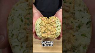 Queso Chicken Burritos recipe fitness highprotein cooking [upl. by Franky162]