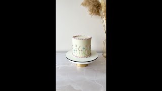 Floral Cake Cream Decoration Without Nozzles Easy and Elegant [upl. by Eiwoh196]