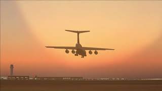 FS2004 IL76TD90 landing at Dubai World Central OMDW [upl. by Alyac]