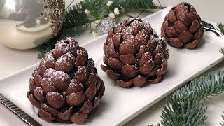 COME FARE LE PIGNE DOLCI di CIOCCOLATO senza cottura PRONTI IN SOLI 5 MINUTI Dolce di NATALE [upl. by Hock]