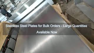 Stainless Steel plates for Bulk Orders  Large Quantities Available Now [upl. by Nwadahs]