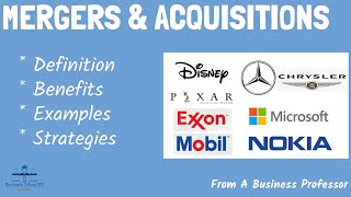 Mergers and Acquisitions With RealWorld Examples  From A Business Professor [upl. by Fiora850]