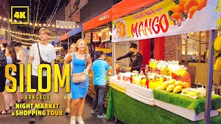 Walk through SILOM  BANGKOK  Night Market amp Shopping Tour [upl. by Blanca]