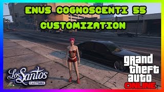 GTA 5 ONLINE ENUS COGNOSCENTI 55 CAR CUSTOMIZATION NEW DLC [upl. by Nagek]