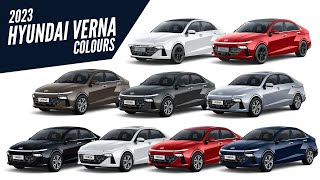 2023 Hyundai Verna  All Color Options  Images  AUTOBICS [upl. by Nimesh]