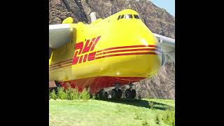 Stunning Looking Antonov DHL Takeoff SABA Airport Runway  ENJOY Amazing View [upl. by Rema]