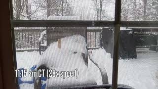 Flash Weather  Winter Storm Garrett Snow Time Lapse January 6 2022 [upl. by Oiramal685]