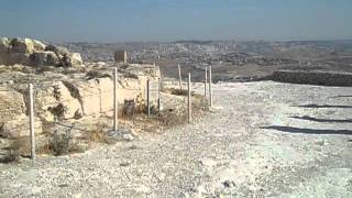 View of the Judean Wilderness from the Herodian plus two clips from Bethelhem a childrens play and a bit of Armenian liturgy [upl. by Raseac]