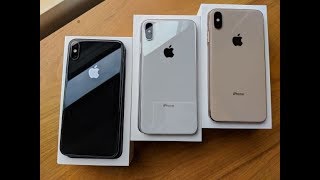 unboxing all THREE iPhone XS Max colors [upl. by Mandler]