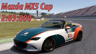 Mazda MX5 Cup  Barcelona GP 203880  Assetto Corsa LFM [upl. by Nylodnew]