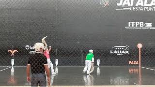 Basque pelota match in Anglet [upl. by Erdreid]