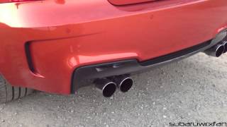 BMW 1M Eisenmann Race Exhaust Revs [upl. by Narhet]