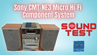 Sony CMTNE3 Micro Hifi System Sound Test [upl. by Yrokcaz930]