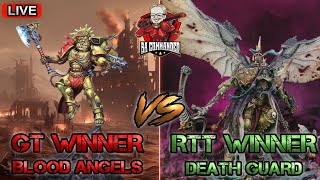 Blood Angels vs Death Guard Warhammer 40K Live [upl. by Ylak]