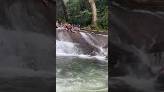 Meemure Natural water slide meemure travel visitsrilanka mimure tourist tourism [upl. by Etezzil]