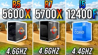 Ryzen 5 5600X vs Ryzen 7 5700X vs i5 12400F [upl. by Euqininod639]