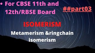 Metamerism amp Ring chain Isomerism [upl. by Berlin725]