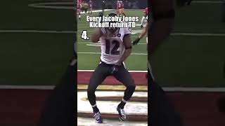 Jacoby Jones Every Kickoff return touchdown in the NFL [upl. by Isawk]