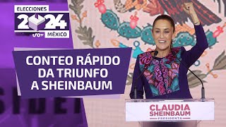 Conteos rápidos dan el triunfo a Claudia Sheinbaum [upl. by Ihcekn231]