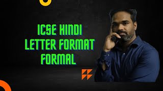 icse hindi  formal letter format  letter format  hindi [upl. by Nishi]