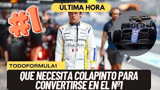 F1 HOY Que necesita Colapinto para convertirse en piloto Nº1 [upl. by Jourdain]