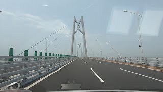 港珠澳大橋行車片段香港往珠海方向 Hong Kong Zhuhai Macao Bridge from Hong Kong to Zhuhai [upl. by Inittirb678]