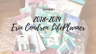 REVIEW  20182019 Erin Condren LifePlanner and Accessories [upl. by Krik]