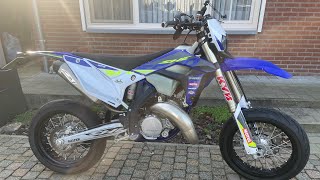 SHERCO SUPERMOTO factory 2023 PURE SOUND  2STROKE  RAW STREETRIDE  AUTUMN 2023  FULL GAS [upl. by Elfreda]