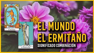 El mundo y el ermitaño  Combinaciones arcanos mayores Tarot Rider Waite [upl. by Tahmosh44]