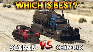 GTA 5 ONLINE  CERBERUS vs SCARAB WHICH IS BEST [upl. by Rawdan817]