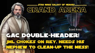 How NOT to beat Rey with JML  SWGOH Grand Arena [upl. by Inilam]