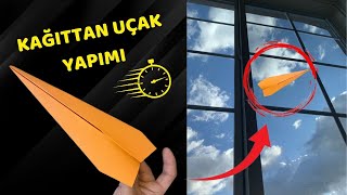 Kağıttan Hızlı Uçak Yapımı  Uçuşa Geç  Origami [upl. by Etyak]