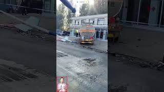 When the driver loses control of the truck this is what happens shortvideo truck drive news [upl. by Tikna]