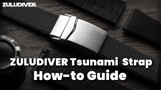 How to Cut and Fit the ZULUDIVER Tsunami Watch Strap [upl. by Burns]