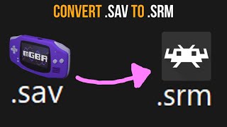 How to convert mGBA save files to RetroArch  sav to srm [upl. by Sinnelg146]