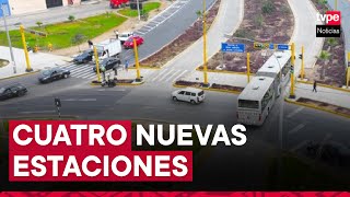 MTC presentó cuatro nuevas estaciones de la ampliación norte del Metropolitano [upl. by Rhoads]