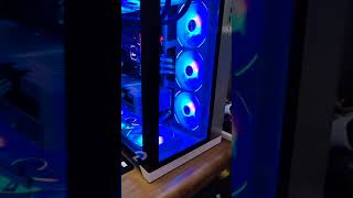 Epic PC startup Lian Li O11 Dynamic Monochrome build ft Gigabyte Vision RTX 3070ti amp Lian Li AL120 [upl. by Ardnahcal]