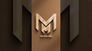 how to make a logo from the letters MM in adobe illustrator logo logodesign adobeillustrator [upl. by Fia]