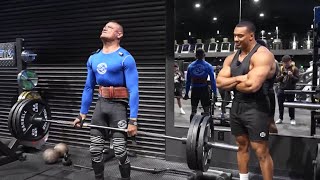 LARRY WHEELS WORKS OUT WITH EL CAMPEON [upl. by Jany535]