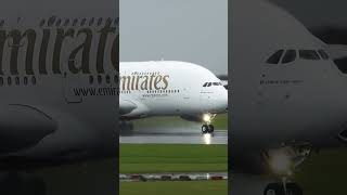 takeoff video Emirates plane takeoff big b airbus380 [upl. by Mcfadden52]