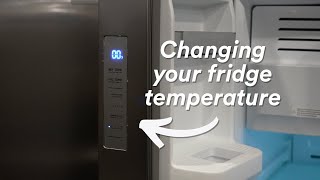 How to Adjust the Temperature of Your Fridge [upl. by Noirret]