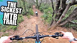 RIDING THE SICKEST MTB TRAIL AND HUGE JUMP LINES [upl. by Krucik]