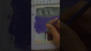 Snow purple night💜 ☄️❄Huzaifa Art 🎨like and subscribe my channel for more video🎥 ilustration [upl. by Eirrab970]